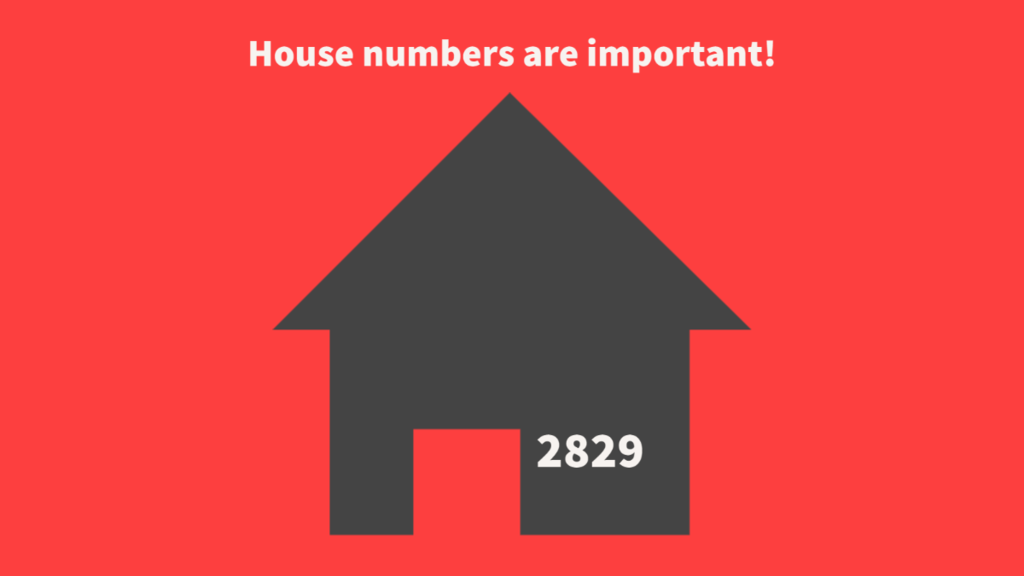 house numbers