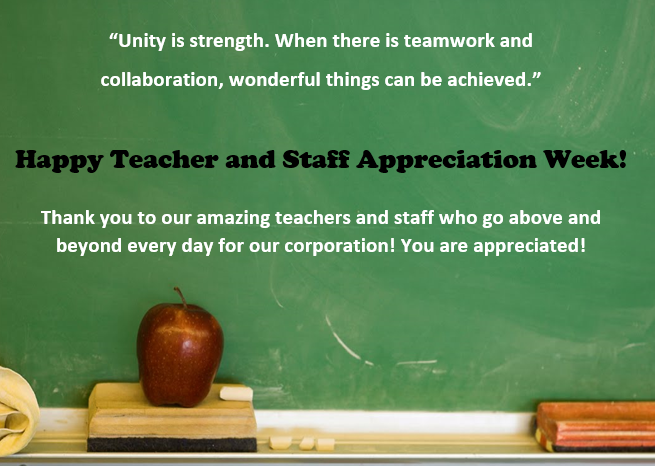 teacher and staff appreciation