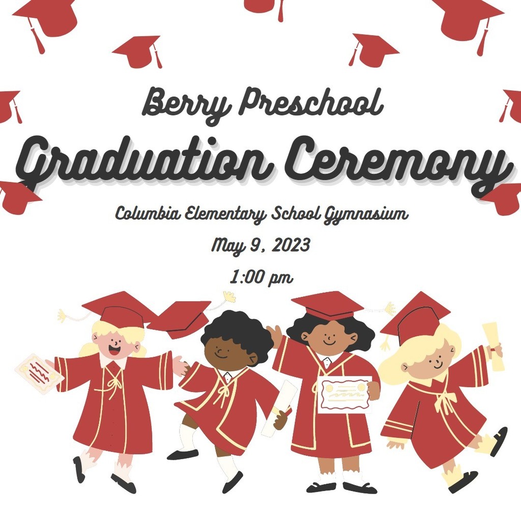 Berry Preschool Graduation Flyer
