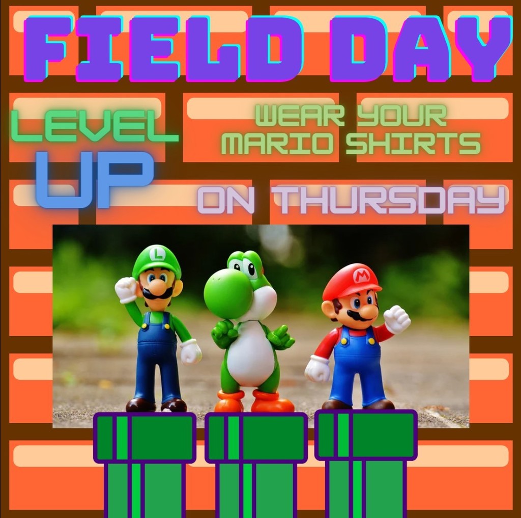 Mario Brothers Field Day Flyer